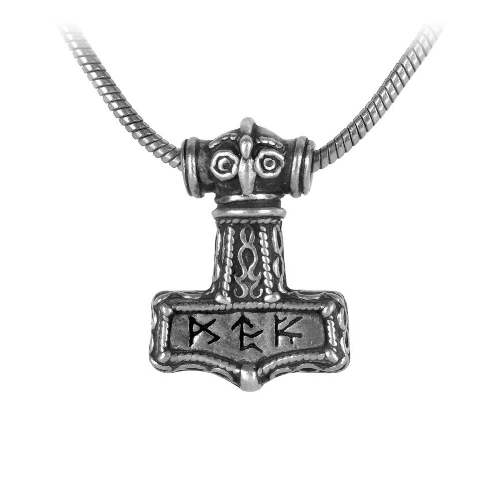 Alchemy Gothic Bindrune Hammer - Halsk&aelig;de