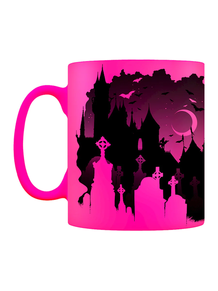 kirkkaan pinkki muki