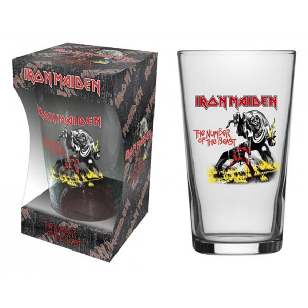 Iron Maiden Number of the beast - Drikkeglas