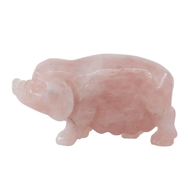 Ruusukvartsi possu 6cm