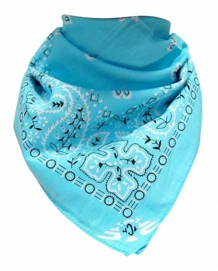 turkoosi bandana huivi