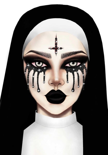halloween nunna kasvotimantit
