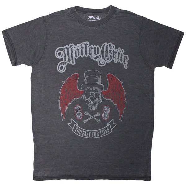 M&ouml;tley Crue: Skull Wings - T-paita (Wash Collection)
