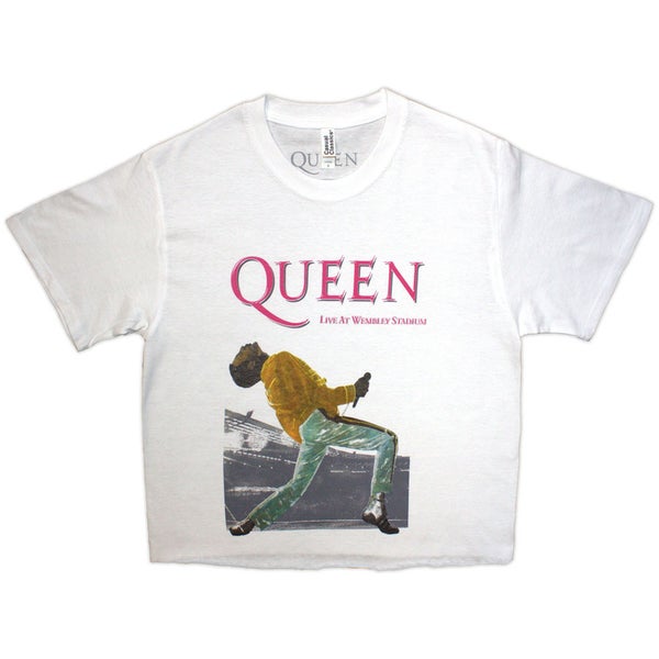 Queen: Wembley Stadium Magenta Logo - Crop Toppi